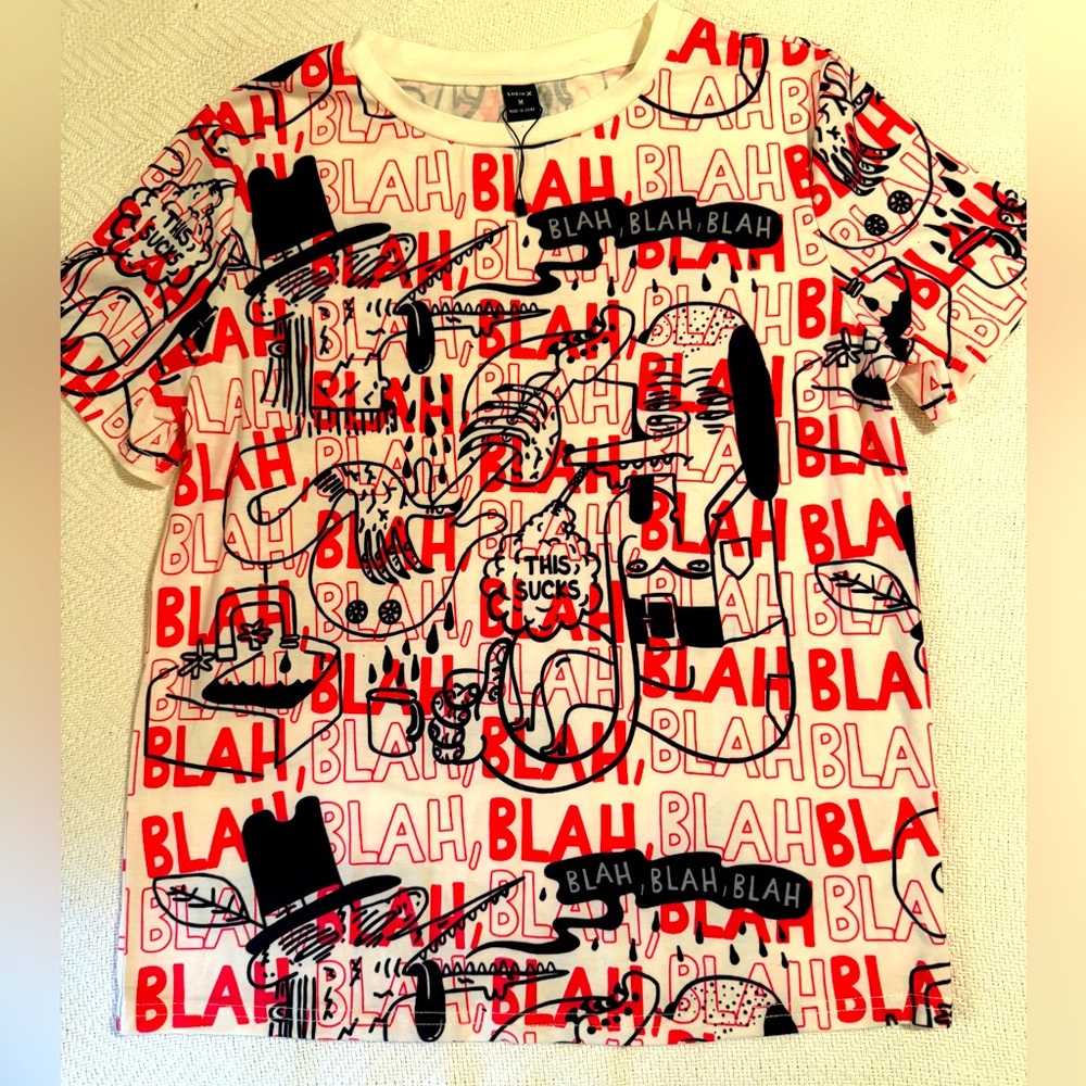 SHEIN X Size Medium graphic T shirt Womans NWOT